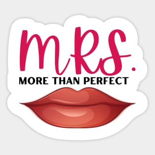 Mr. & Mrs. Valentine Design Sticker